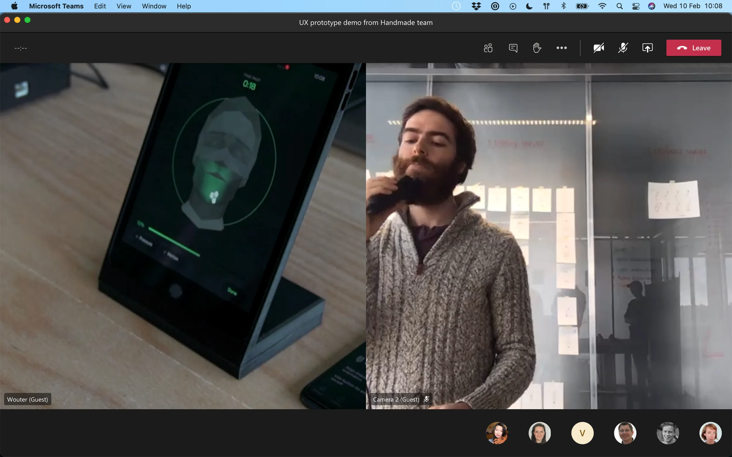 Multi camera remote presentation