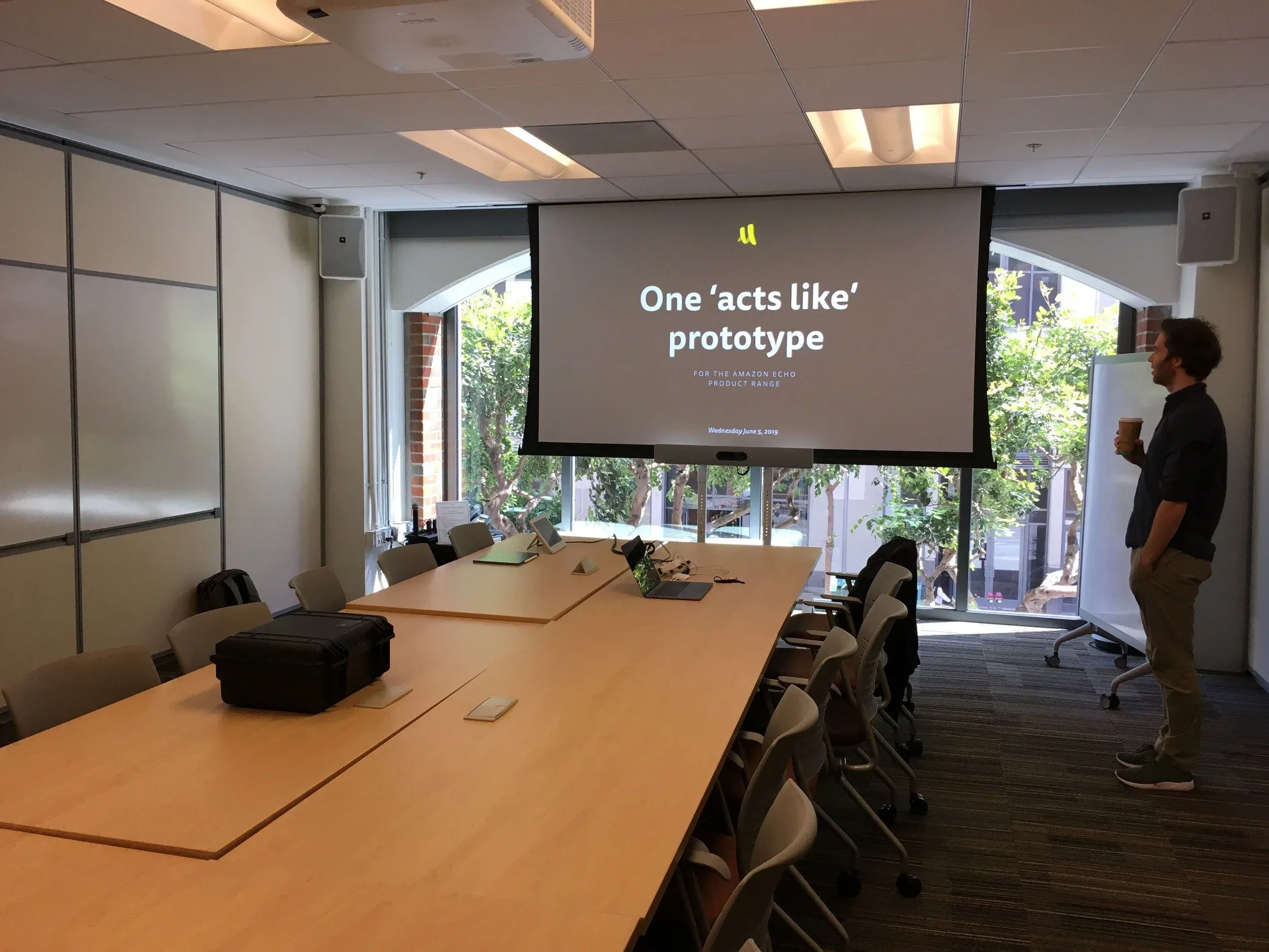 Presenting to Amazon's innovation lab